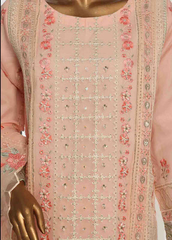 Bin Saeed Fabric - OWS-005- 3 Piece Organza Stitched Suit