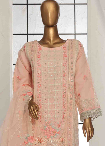 Bin Saeed Fabric - OWS-005- 3 Piece Organza Stitched Suit