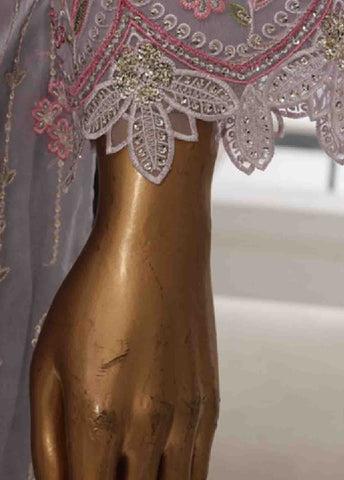 Bin Saeed Fabric - OWS-006 P- 3 Piece Organza Stitched Suit