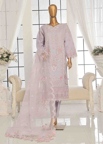 Bin Saeed Fabric - OWS-006 P- 3 Piece Organza Stitched Suit