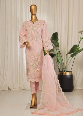 Bin Saeed Fabric - OWS-007- 3 Piece Chiffon Stitched Suit