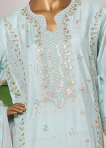 Bin Saeed Fabric - OWSC-001-CS R-65- 3 Piece Luxury Embroidered Stitched Suit