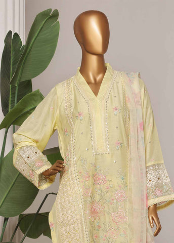 Bin Saeed Fabric - OWSC-002-CS R-65- 3 Piece Luxury Embroidered Stitched Suit
