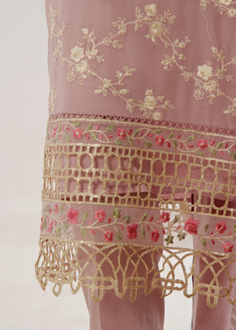 Bin Saeed Fabric - OWSC-002- 3 Piece Chiffon Stitched Suit