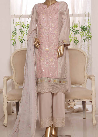 Bin Saeed Fabric - OWSC-004 R64- 3 Piece Embroidered Stitched Suit