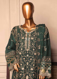 OWSC-FR-007 R55-3 Piece Luxury Embroidered Frock Style Suit