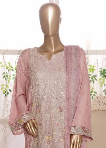 Bin Saeed Fabric - OWSC-008 R64- 3 Piece Embroidered Stitched Suit