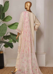 OWSC-0202-R-65- 3 Piece Luxury Embroidered Stitched Suit