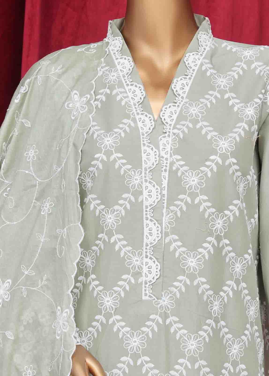 Bin Saeed Fabric - PC-28617- 3 Piece Luxury Embroidered Stitched Suit