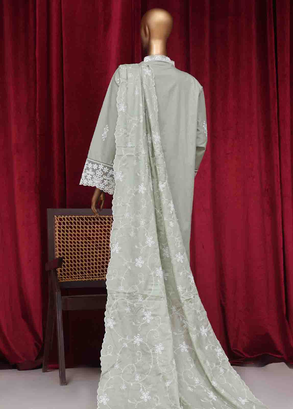 Bin Saeed Fabric - PC-28617- 3 Piece Luxury Embroidered Stitched Suit