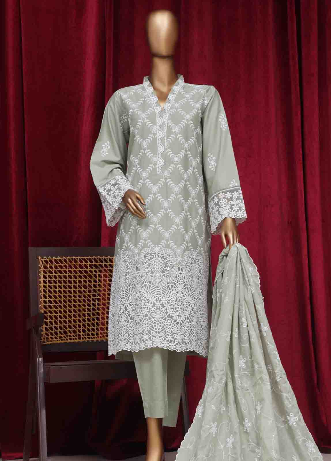 Bin Saeed Fabric - PC-28617- 3 Piece Luxury Embroidered Stitched Suit
