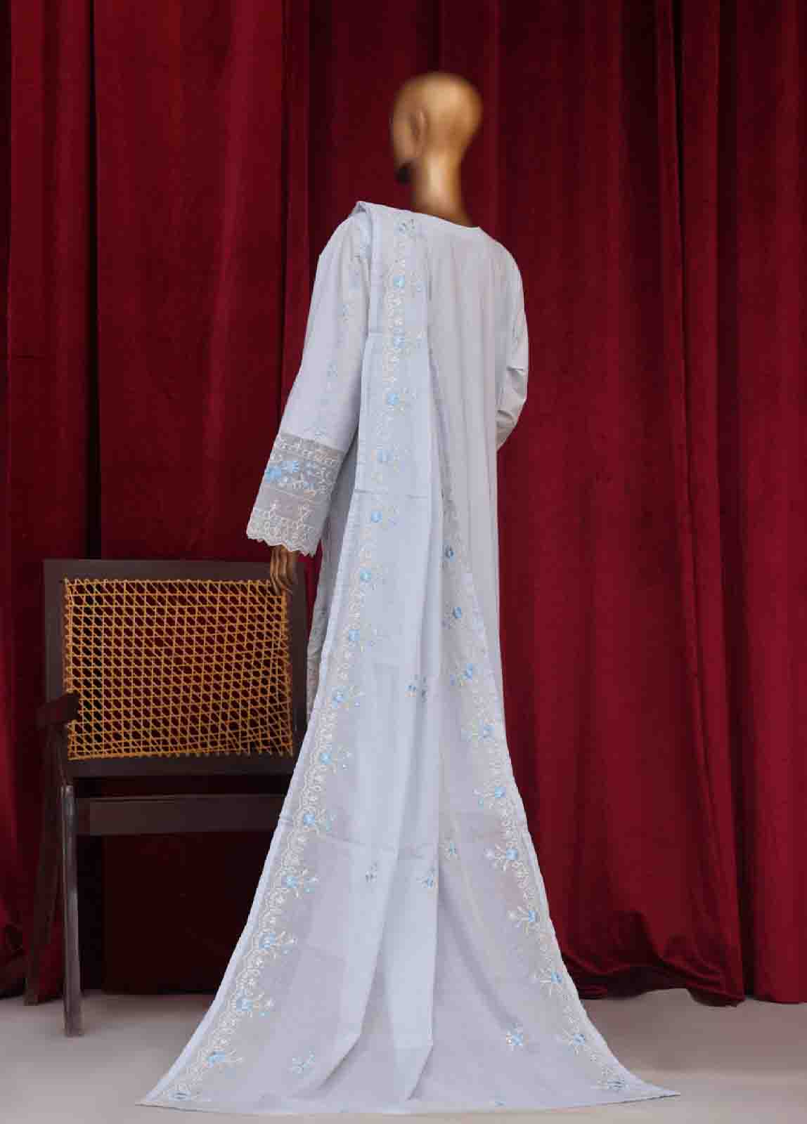 Bin Saeed Fabric - PC-28619- 3 Piece Luxury Embroidered Stitched Suit