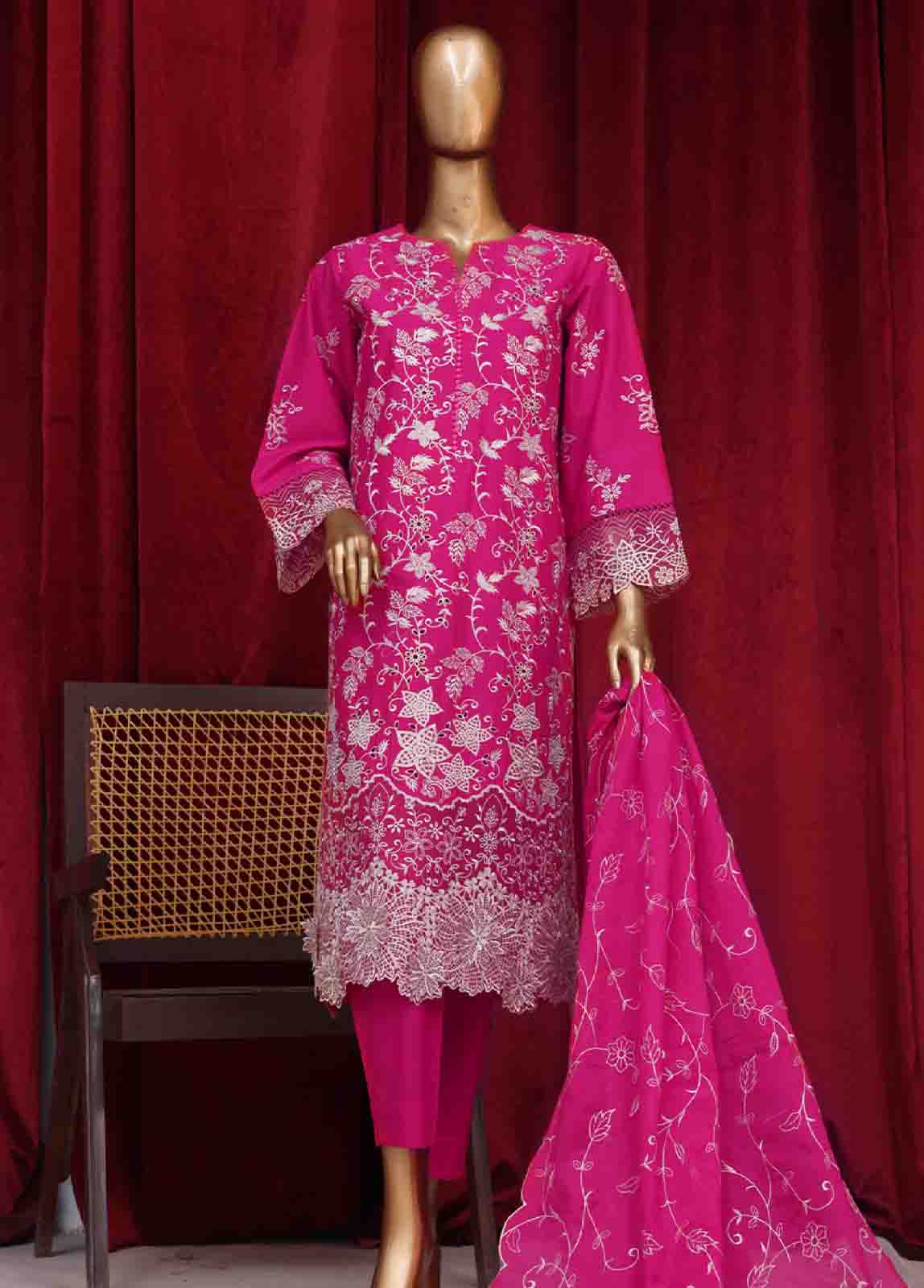 Bin Saeed Fabric - PC-28620- 3 Piece Luxury Embroidered Stitched Suit