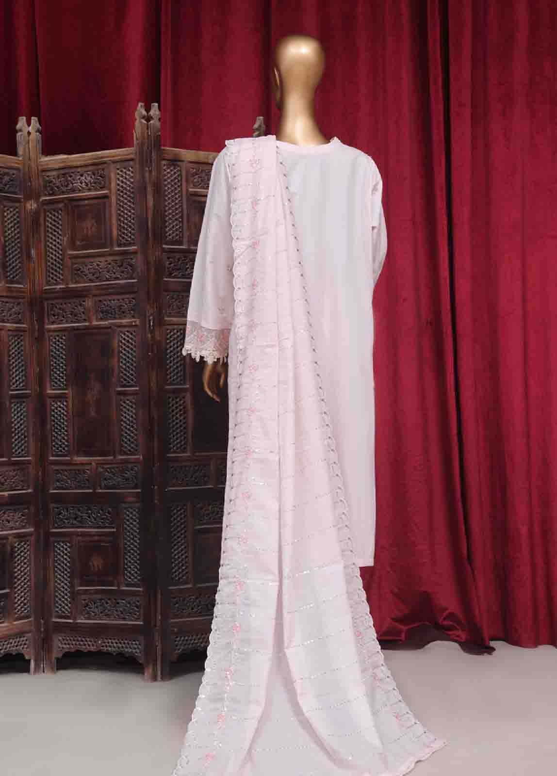 Bin Saeed Fabric - PC-28621- 3 Piece Luxury Embroidered Stitched Suit