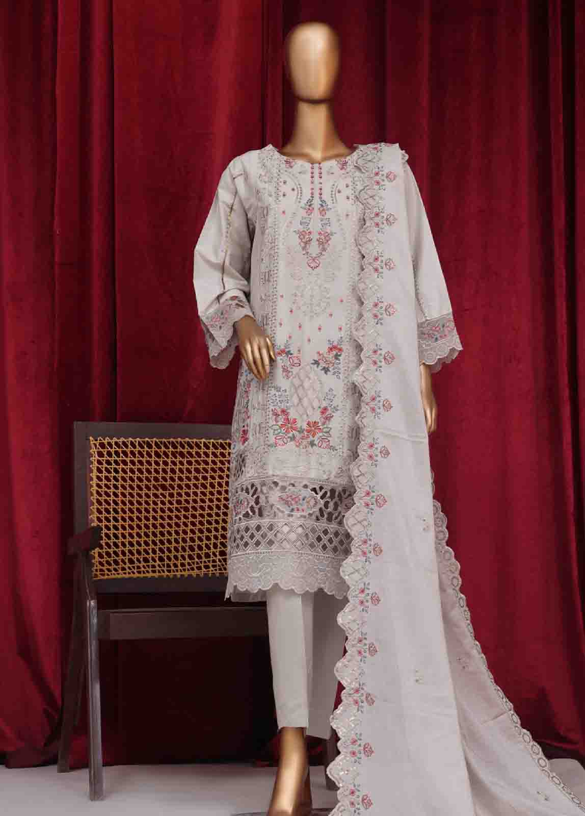 Bin Saeed Fabric - PC-28622- 3 Piece Luxury Embroidered Stitched Suit