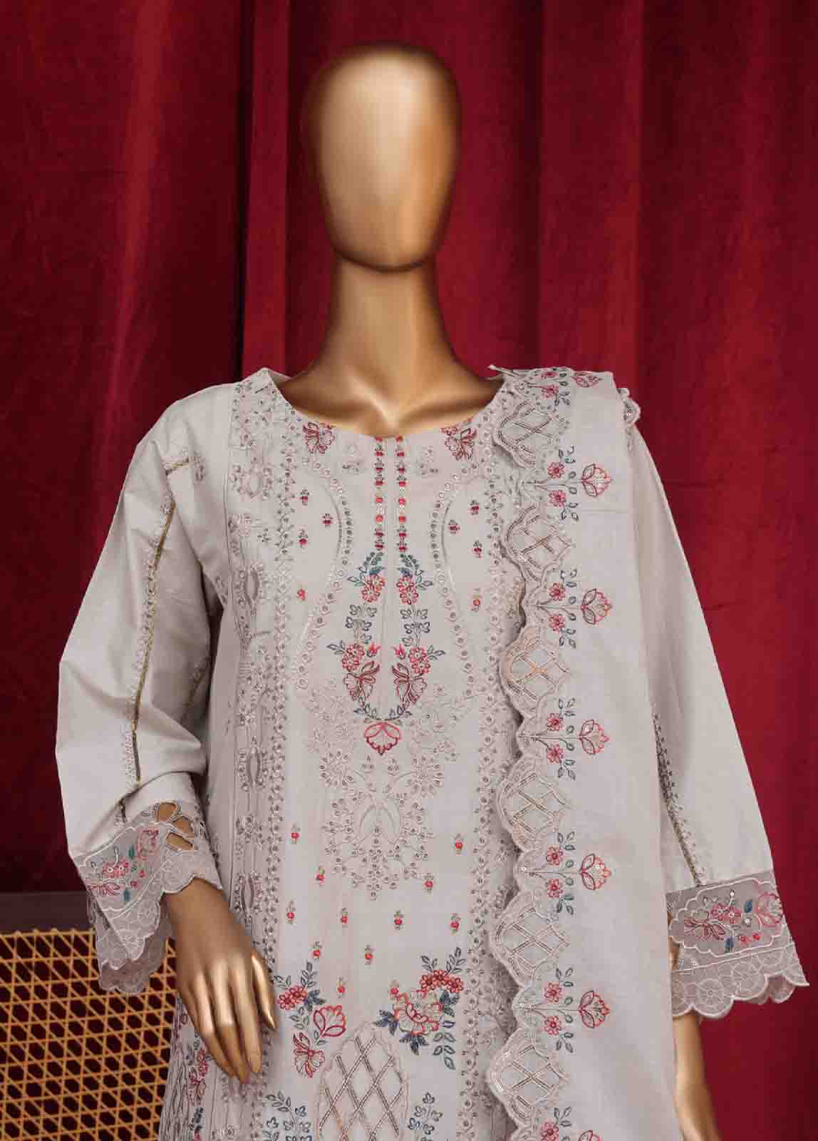 Bin Saeed Fabric - PC-28622- 3 Piece Luxury Embroidered Stitched Suit