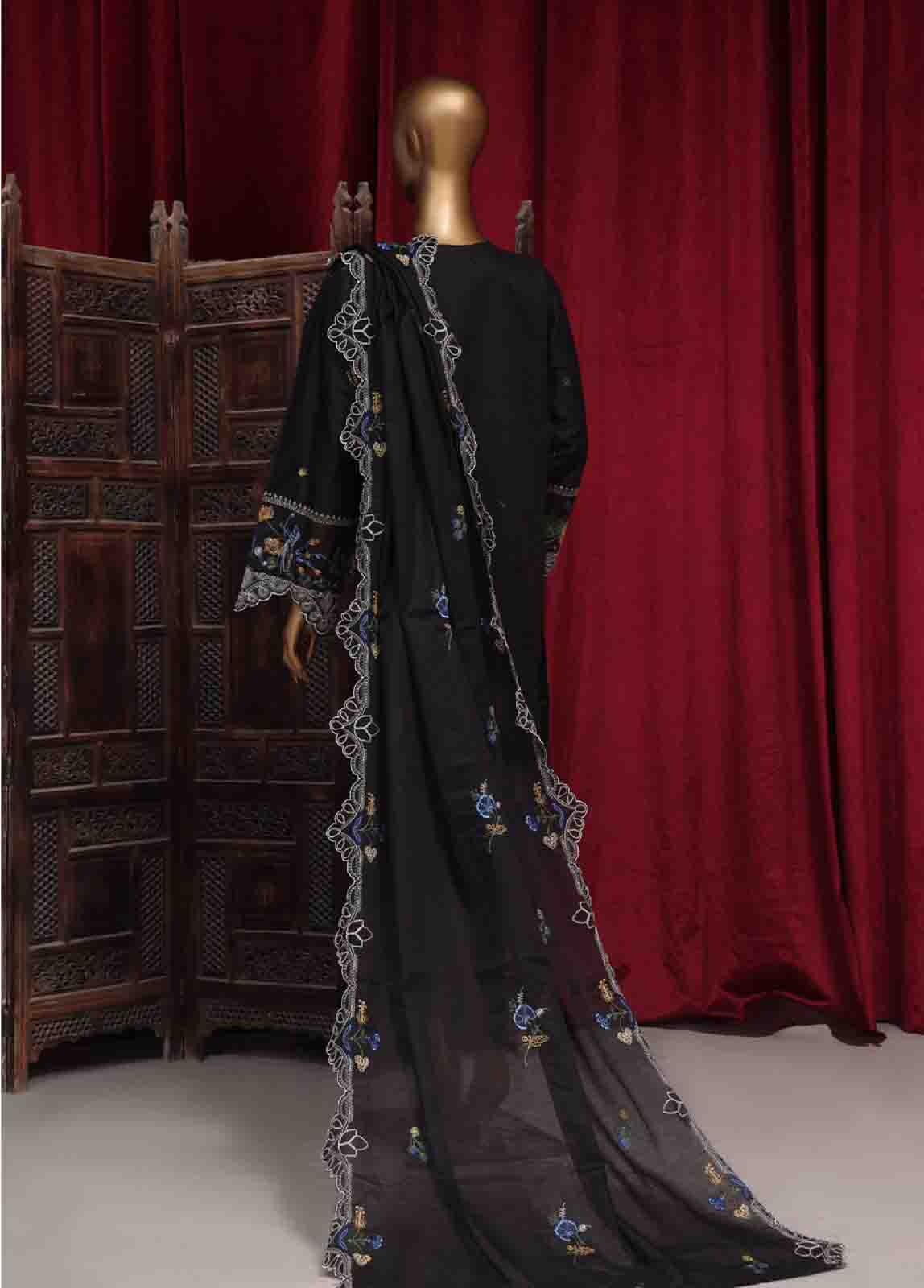 Bin Saeed Fabric - PC-28623- 3 Piece Luxury Embroidered Stitched Suit