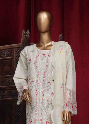 Bin Saeed Fabric - PC-28624- 3 Piece Luxury Embroidered Stitched Suit