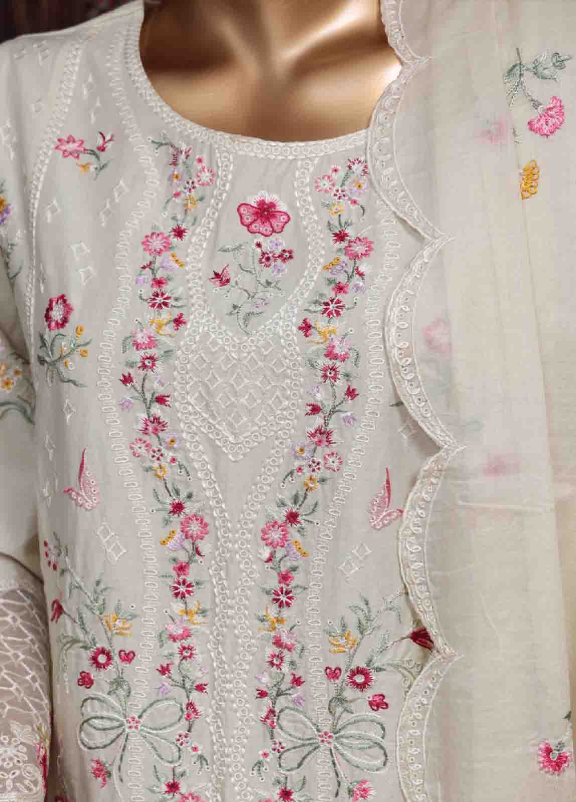 Bin Saeed Fabric - PC-28624- 3 Piece Luxury Embroidered Stitched Suit