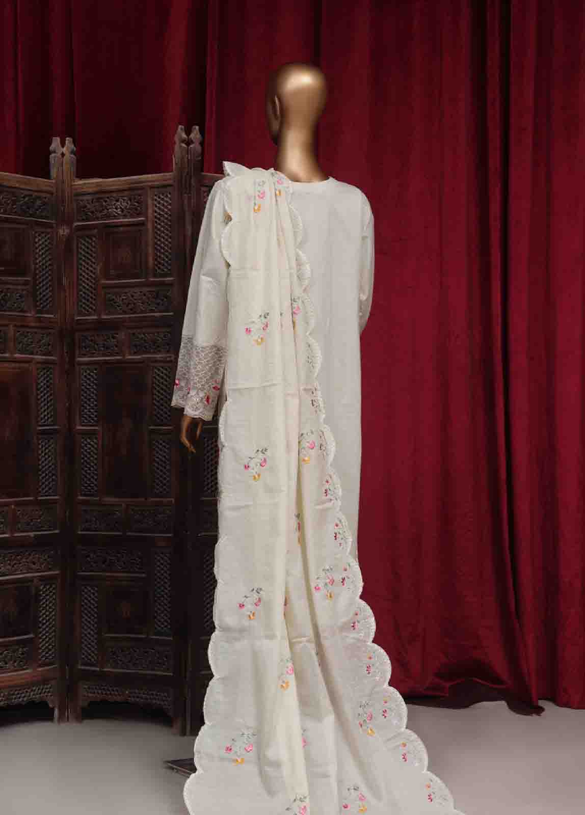 Bin Saeed Fabric - PC-28624- 3 Piece Luxury Embroidered Stitched Suit