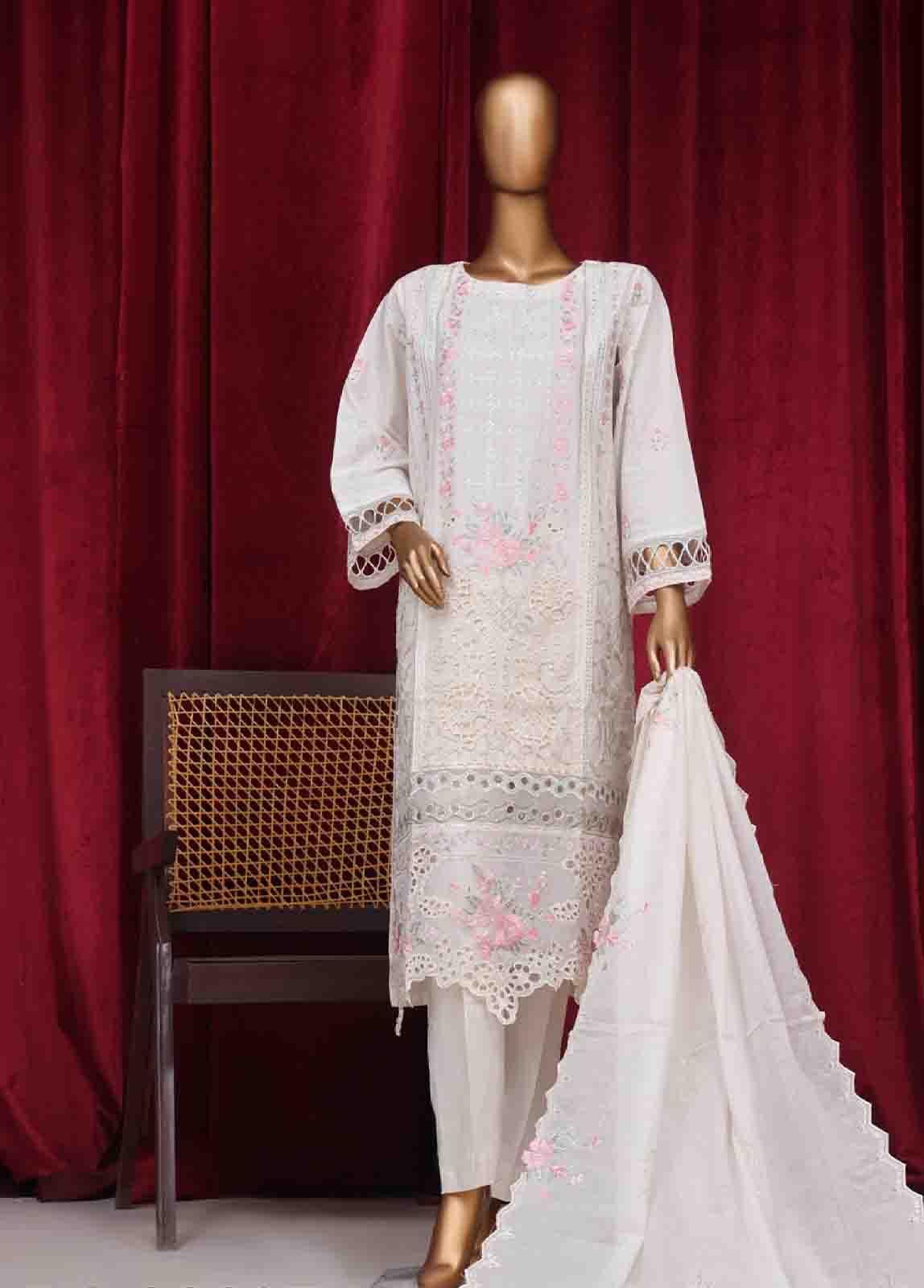 Bin Saeed Fabric - PC-28627- 3 Piece Luxury Embroidered Stitched Suit