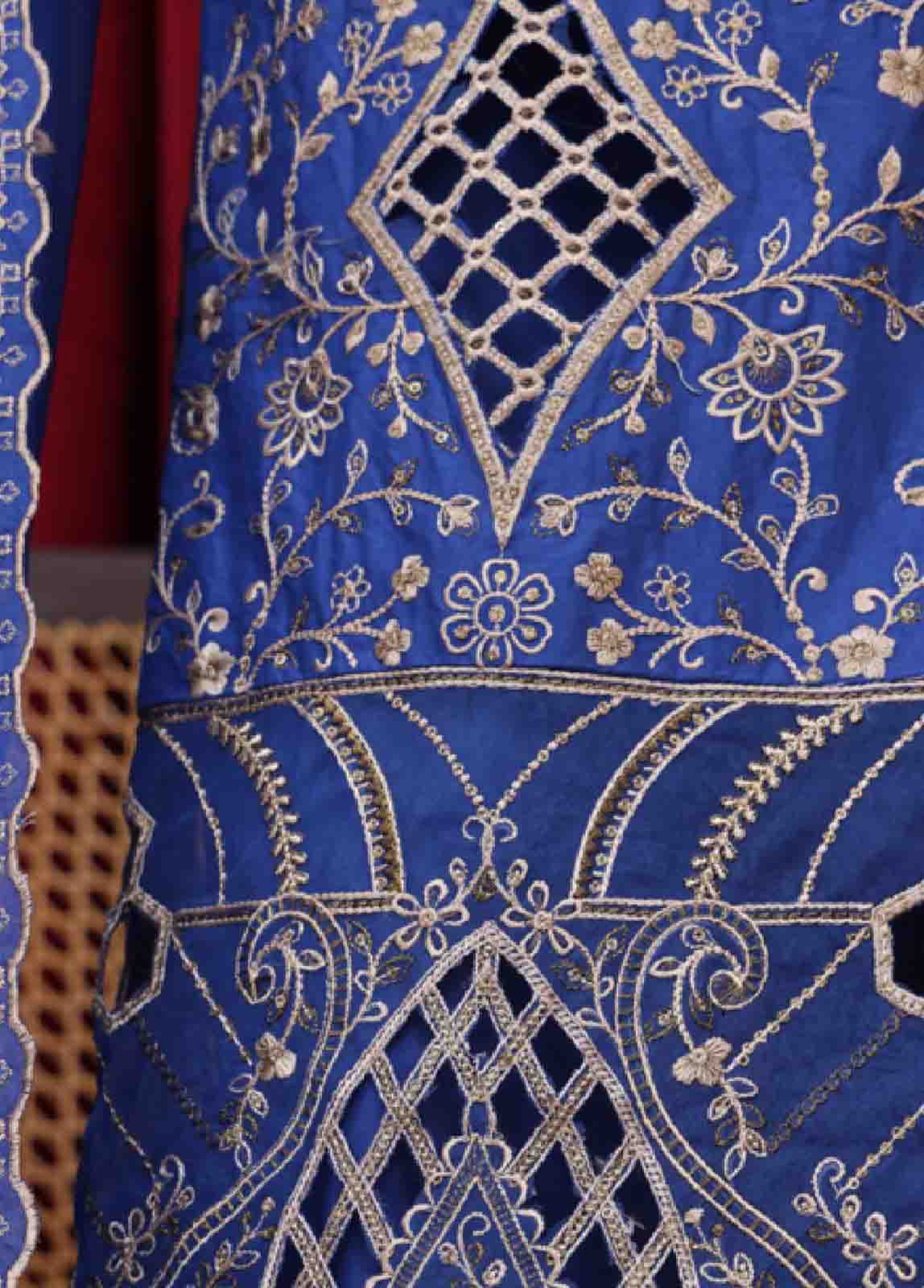 Bin Saeed Fabric - PC-28665- 3 Piece Luxury Embroidered Stitched Suit