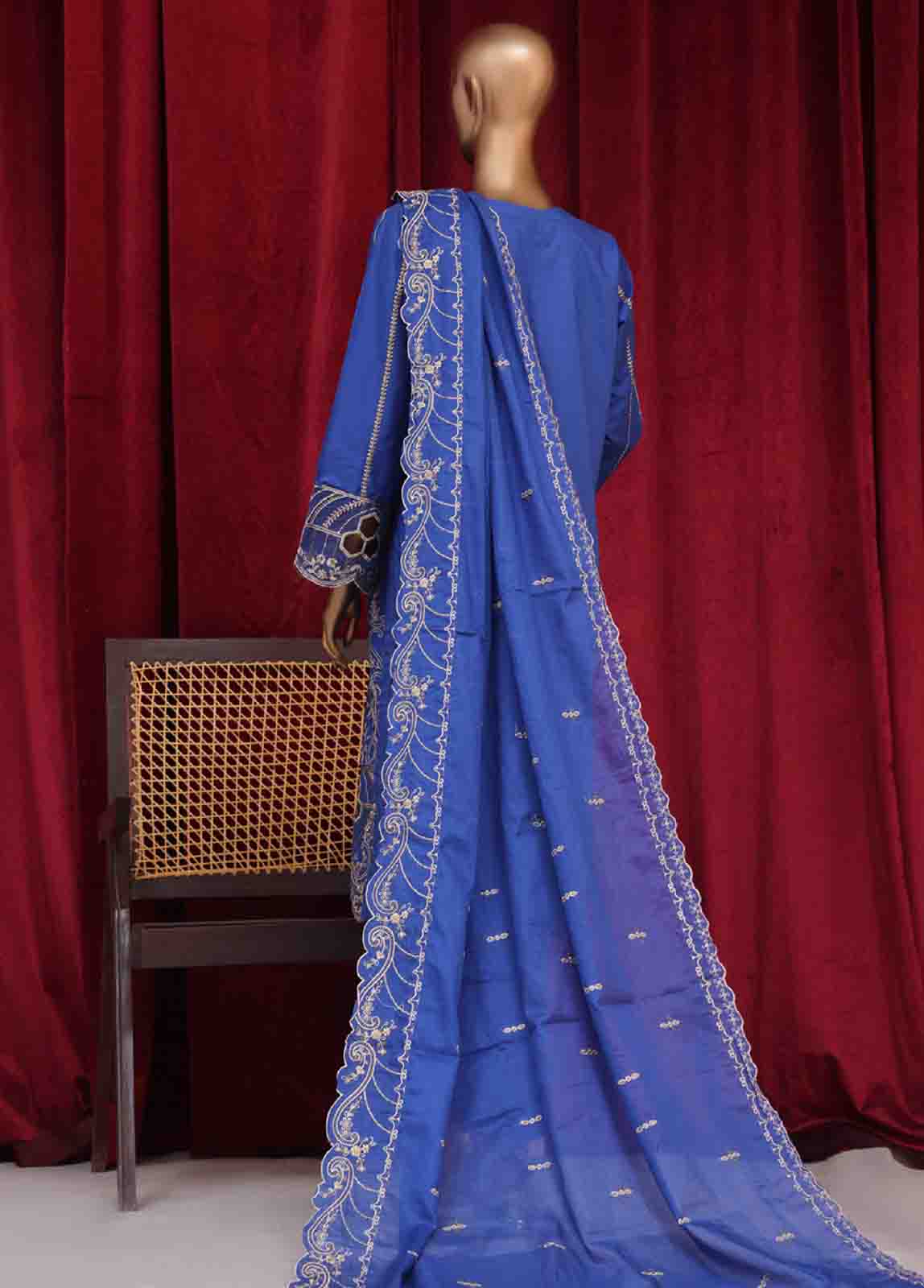 Bin Saeed Fabric - PC-28665- 3 Piece Luxury Embroidered Stitched Suit