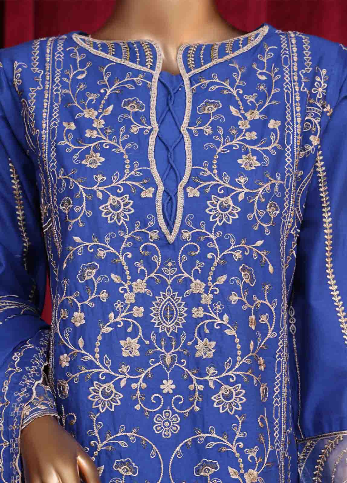 Bin Saeed Fabric - PC-28665- 3 Piece Luxury Embroidered Stitched Suit