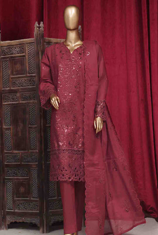 Bin Saeed Fabric - PC-D-28616- 3 Piece Luxury Embroidered Stitched Suit