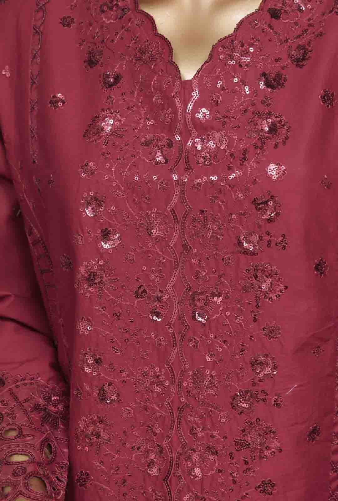 Bin Saeed Fabric - PC-D-28616- 3 Piece Luxury Embroidered Stitched Suit