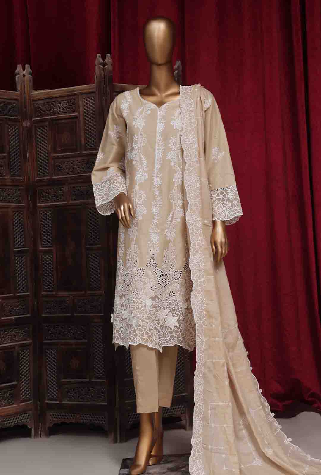 Bin Saeed Fabric - PC-D-28629- 3 Piece Luxury Embroidered Stitched Suit