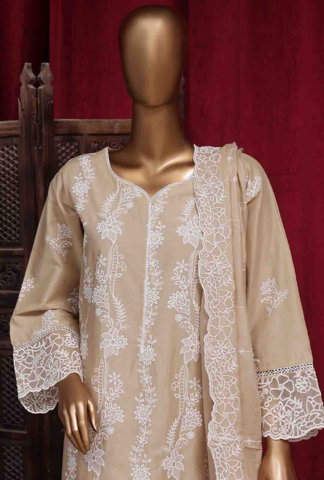 Bin Saeed Fabric - PC-D-28629- 3 Piece Luxury Embroidered Stitched Suit
