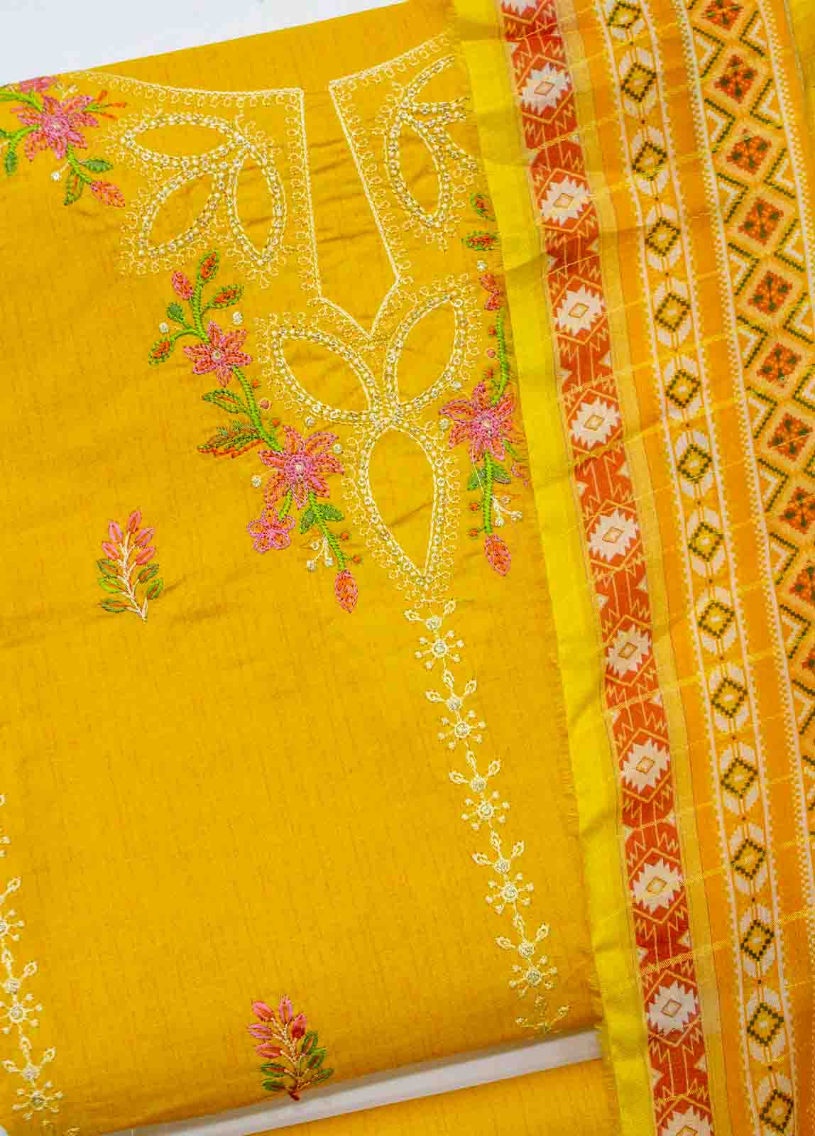 Bin Saeed Fabric - PD-0002-3 Piece Lawn Embroidered UnStitched Suit