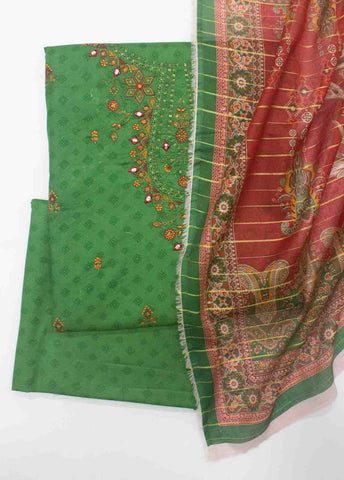 Bin Saeed Fabric - PD-0011-3 Piece Lawn Embroidered UnStitched Suit