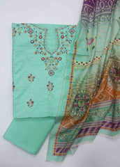 PD-0012-3 Piece Lawn Embroidered UnStitched Suit