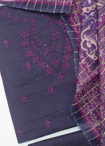 Bin Saeed Fabric - PD-0014-3 Piece Lawn Embroidered UnStitched Suit