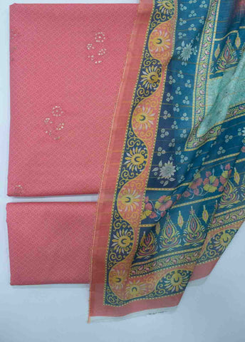 Bin Saeed Fabric - PD-0015-3 Piece Lawn Embroidered UnStitched Suit