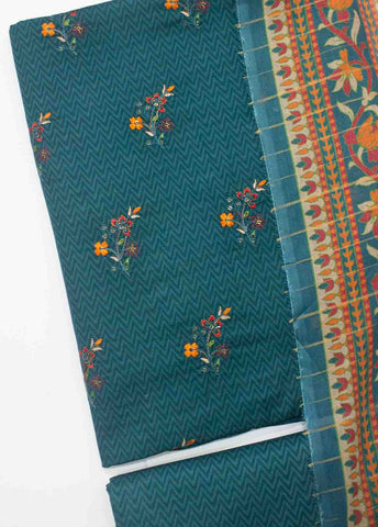 Bin Saeed Fabric - PD-0018-3 Piece Lawn Embroidered UnStitched Suit