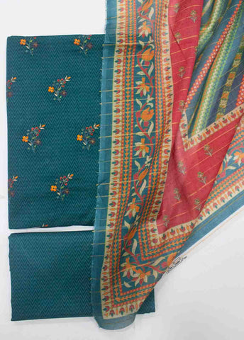 Bin Saeed Fabric - PD-0018-3 Piece Lawn Embroidered UnStitched Suit