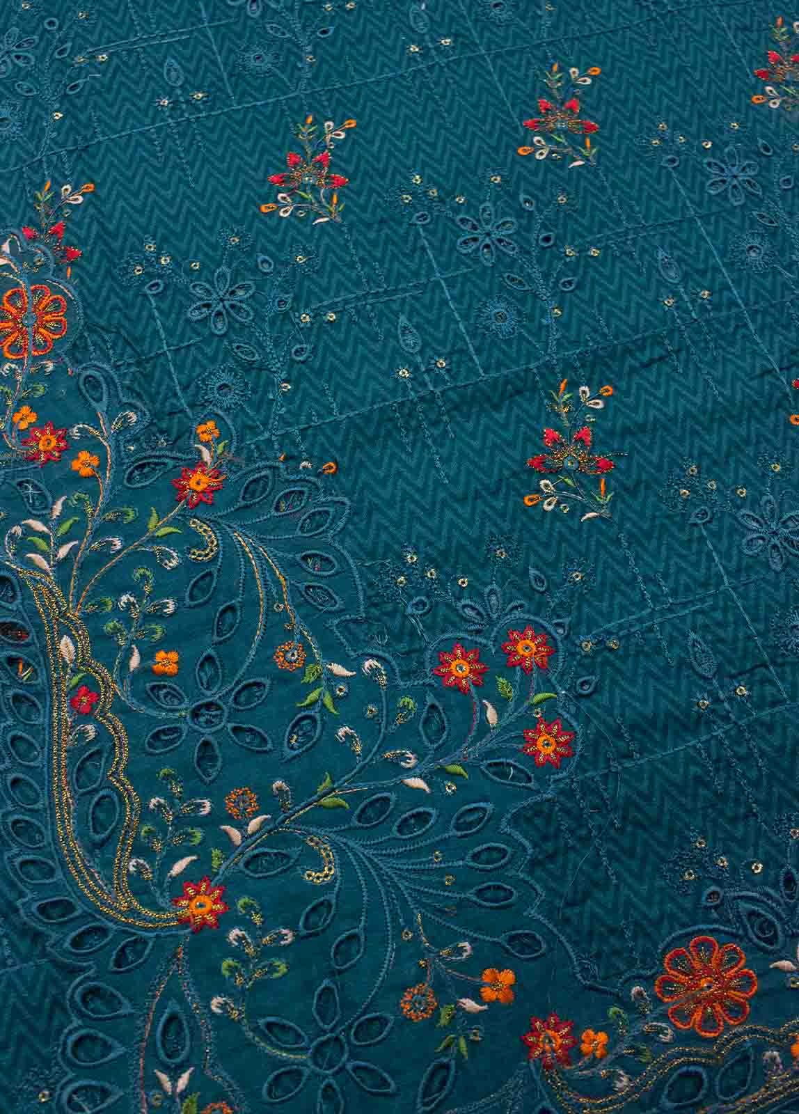 Bin Saeed Fabric - PD-0018-3 Piece Lawn Embroidered UnStitched Suit