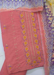 PD-0020-3 Piece Lawn Embroidered UnStitched Suit