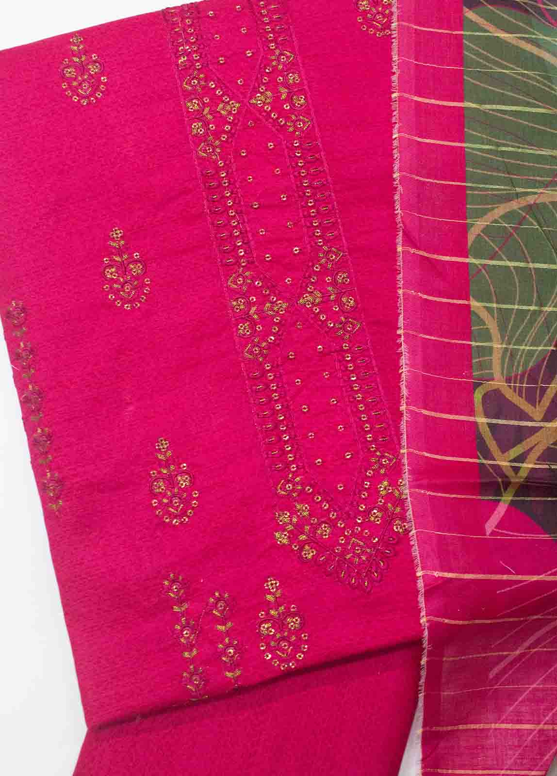 Bin Saeed Fabric - PD-0033-3 Piece Lawn Embroidered UnStitched Suit