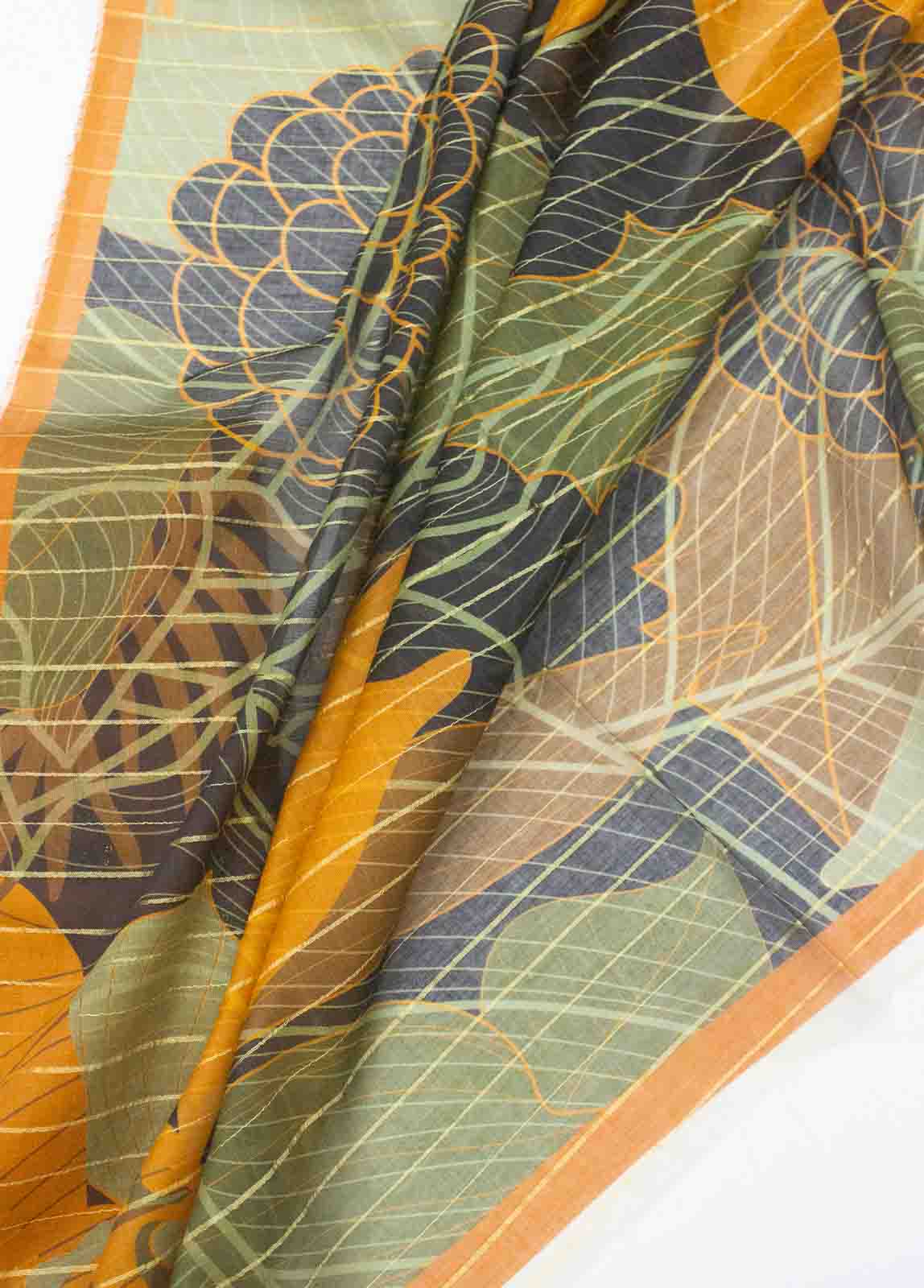 Bin Saeed Fabric - PD-0034-3 Piece Lawn Embroidered UnStitched Suit