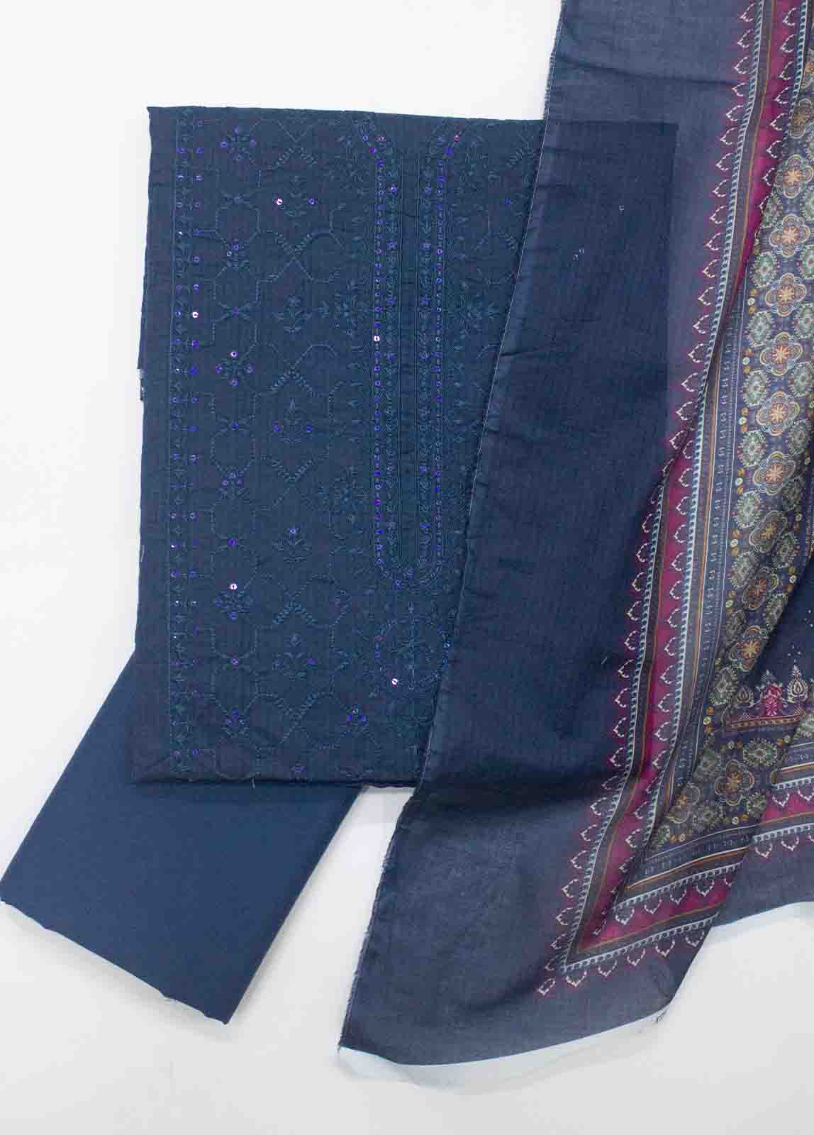 Bin Saeed Fabric - PD-0276-3 Piece Lawn Embroidered UnStitched Suit