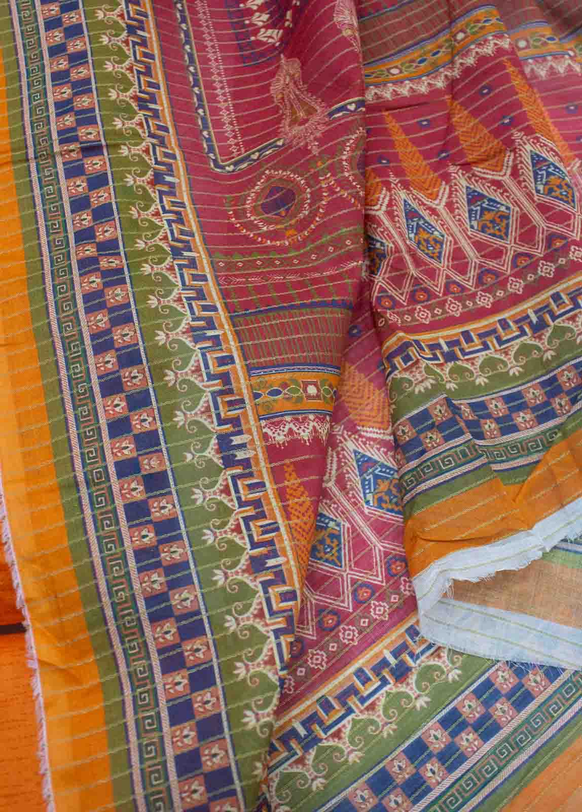 Bin Saeed Fabric - PDE-0026- 3 Piece Lawn Embroidered UnStitched Suit