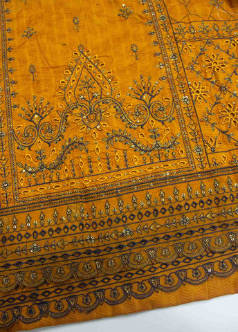 Bin Saeed Fabric - PDE-0099- 3 Piece Lawn Embroidered UnStitched Suit