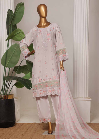 Bin Saeed Fabric - RTCS-0100-CS R-65- 3 Piece Luxury Embroidered Stitched Suit