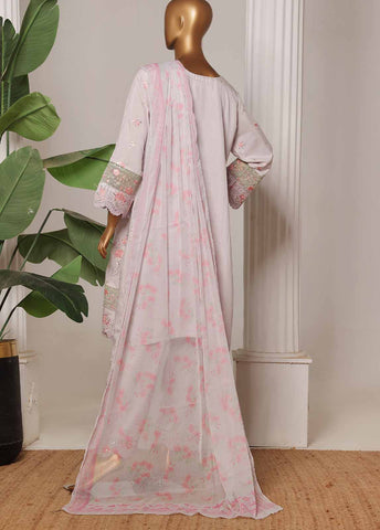 Bin Saeed Fabric - RTCS-0100-CS R-65- 3 Piece Luxury Embroidered Stitched Suit