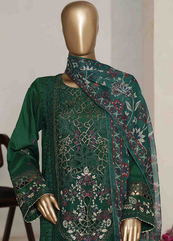 Bin Saeed Fabric - RTCS-0101 R-065- 3 Piece Luxury Embroidered Stitched Suit