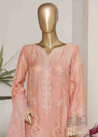 Bin Saeed Fabric - RTCS-0103 R-065- 3 Piece Luxury Embroidered Stitched Suit